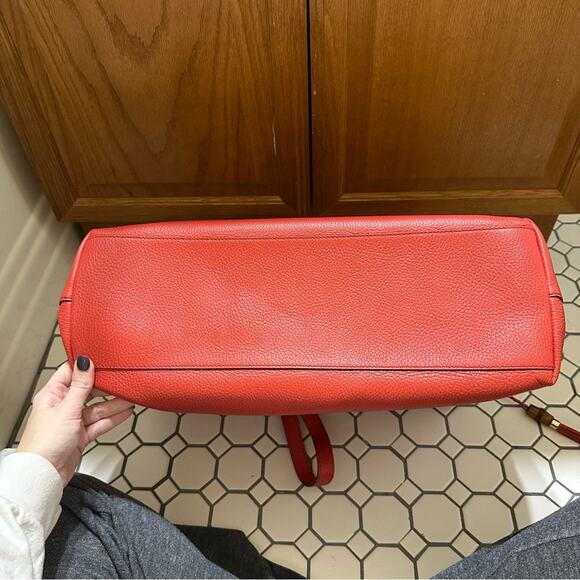 Gucci $1,980 Calfskin Large Bamboo Tassel Top Handle Tote w/ dust bag - Picture 11 of 13